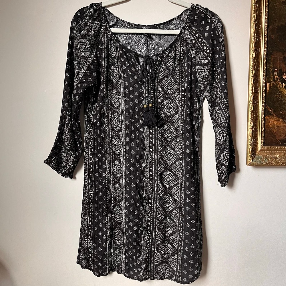 Southwestern boho peasant dress by Forever21